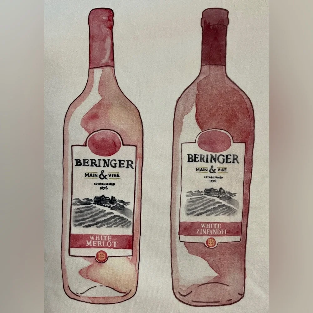 Extra Large NWOT Beringer Main & Vine Wines Beach and Pool Towel 35